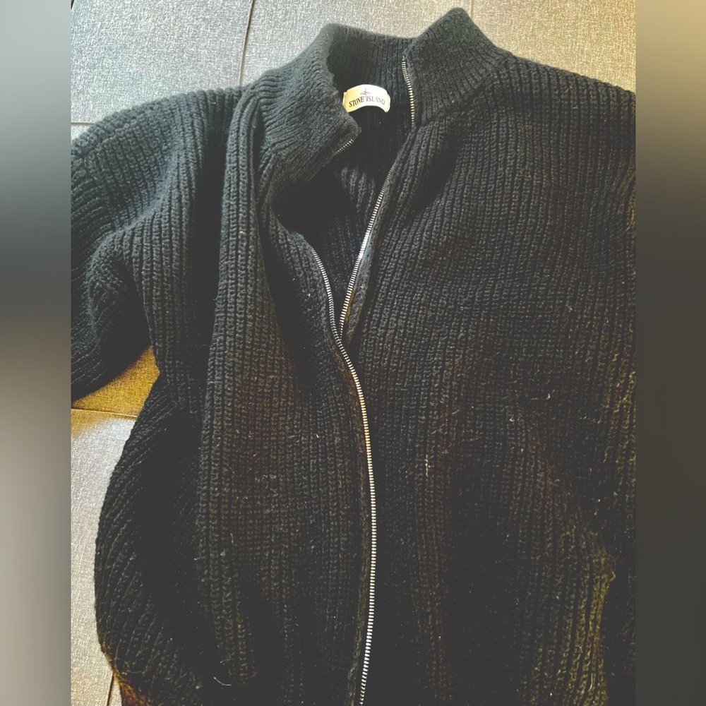 Stone Island black zip up